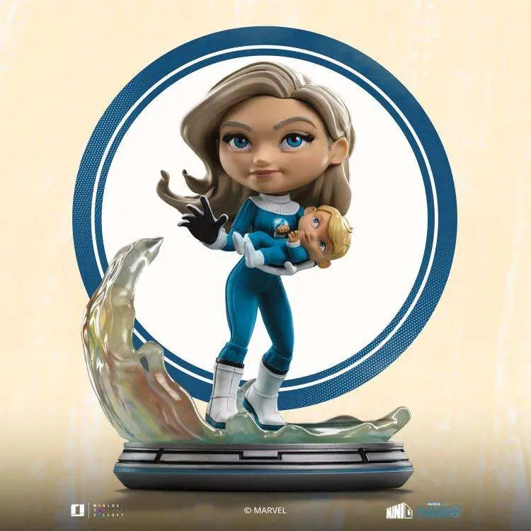 FANTASTIC FOUR FIRST STEPS INVISIBLE WOMAN AND FRANKLIN MINICO IRON STUDIOS