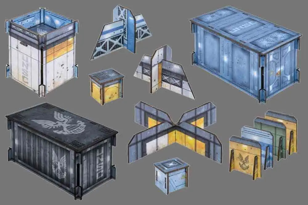 HALO FLASHPOINT UNSC BASE TERRAIN SET MANTIC