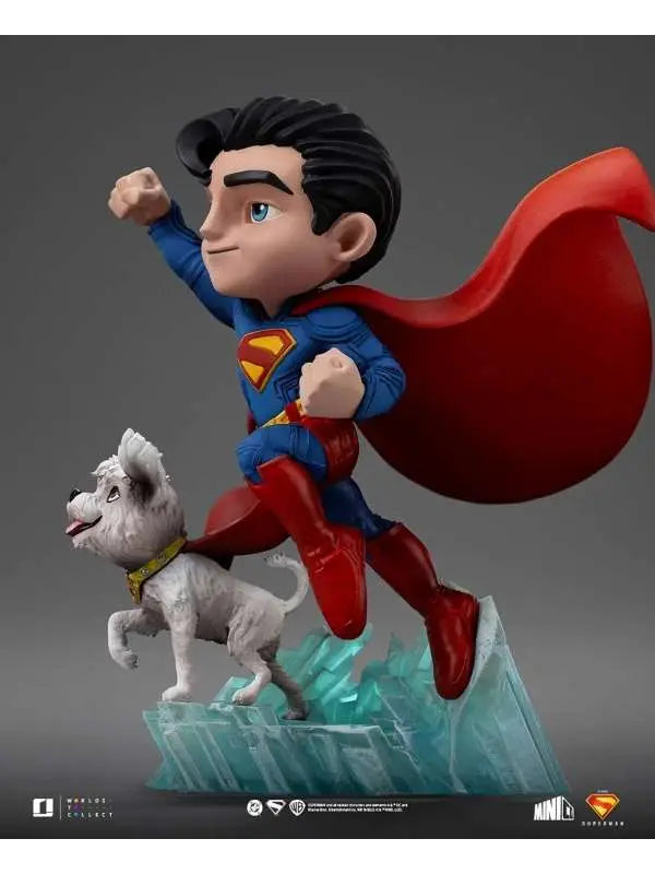 SUPERMAN LEGACY SUPERMAN & KRYPTO MINICO IRON STUDIOS