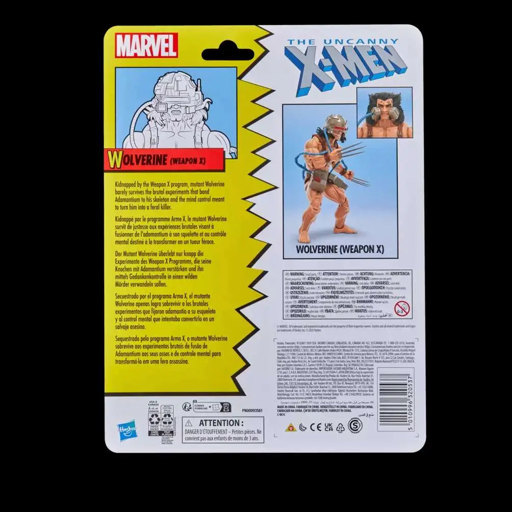 MARVEL LEGENDS X-Men WOLVERINE WEAPON X ACTION FIGURE HASBRO