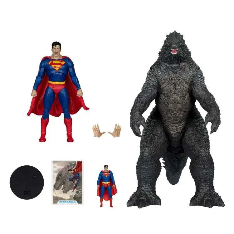 DC JUSTICE LEAGUE MONSTERVERSE SUPERMAN VS GODZILLA 2PK McFARLANE TOYS 2025