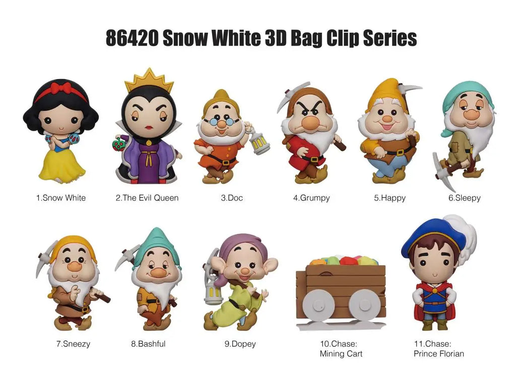 SNOW WHITE CLASSIC BAG CLIP BLIND BOX DISPLAY 24 MONOGRAM