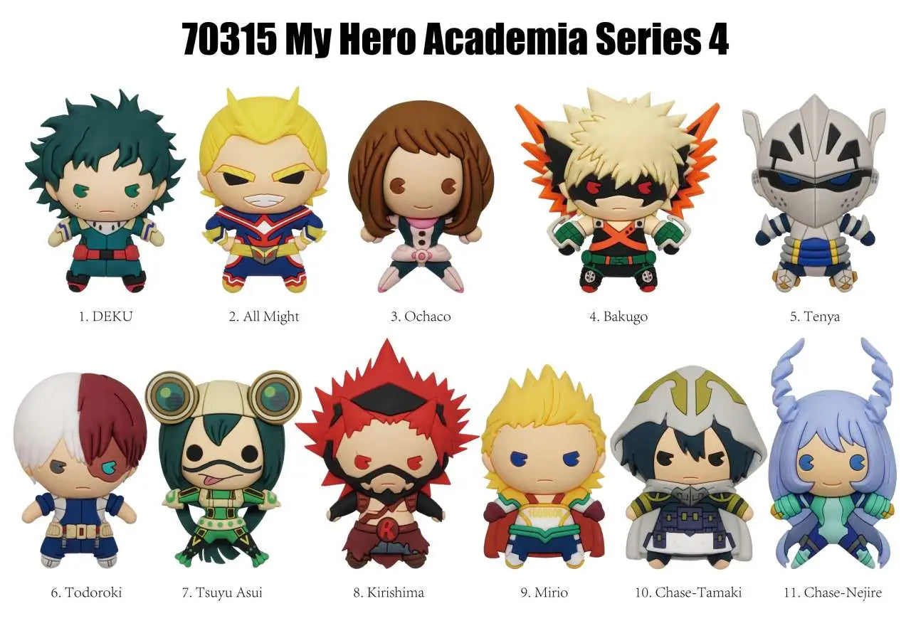 MY HERO ACADEMIA S.4 BAG CLIP BLIND BOX DISPLAY 24 MONOGRAM