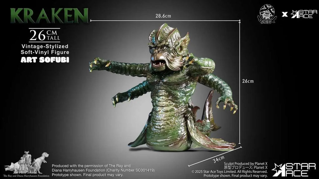 RAY HARRYHAUSEN KRAKEN VINTAGE-STYLIZED SOFT-VINYL STATUE STAR ACE