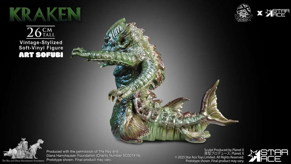 RAY HARRYHAUSEN KRAKEN VINTAGE-STYLIZED SOFT-VINYL STATUE STAR ACE