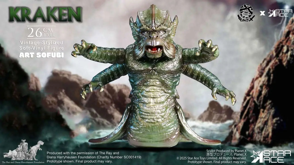 RAY HARRYHAUSEN KRAKEN VINTAGE-STYLIZED SOFT-VINYL STATUE STAR ACE