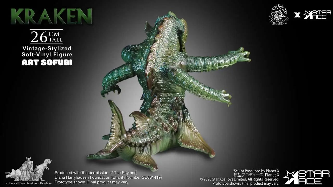 RAY HARRYHAUSEN KRAKEN VINTAGE-STYLIZED SOFT-VINYL STATUE STAR ACE