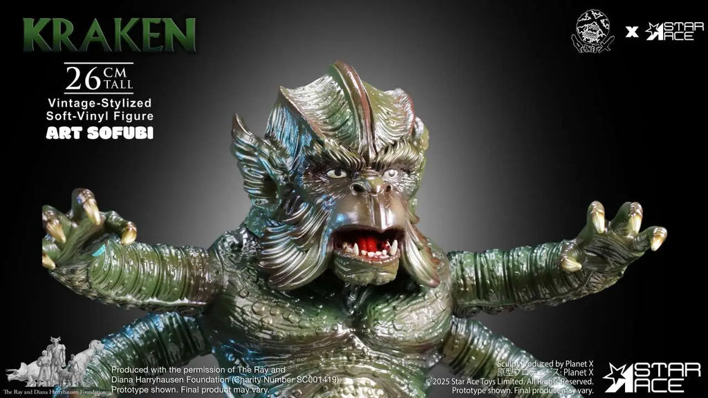 RAY HARRYHAUSEN KRAKEN VINTAGE-STYLIZED SOFT-VINYL STATUE STAR ACE