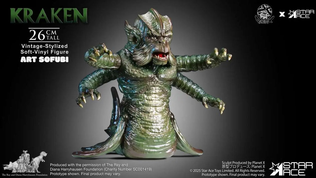 RAY HARRYHAUSEN KRAKEN VINTAGE-STYLIZED SOFT-VINYL STATUE STAR ACE