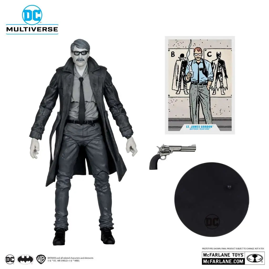DC MULTIVERSE BATMAN YEAR ONE PT4 GOLD LABEL PLATINUM COMMISSIONER GORDON AF McFARLANE TOYS 2025