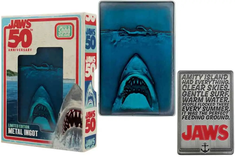 JAWS 50TH ANNIVERSARY MOVIE POSTER INGOT FANATTIK
