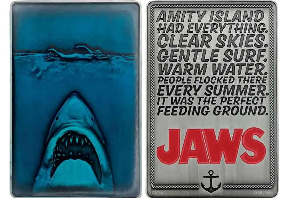 JAWS 50TH ANNIVERSARY MOVIE POSTER INGOT FANATTIK