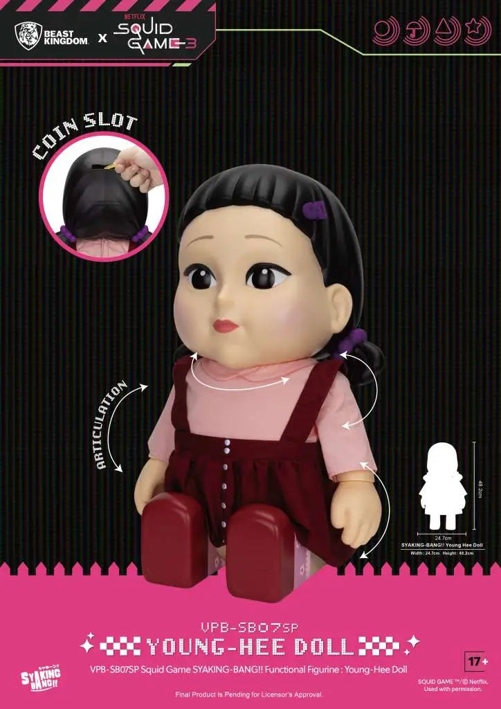 SQUID GAME NETFLIX S3 SYAKING BANG YOUNG HEE DOLL FUNCTIONAL FIGURE BEAST KINGDOM