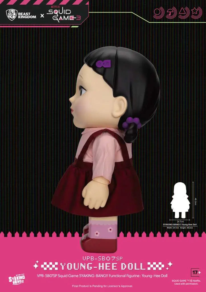 SQUID GAME NETFLIX S3 SYAKING BANG YOUNG HEE DOLL FUNCTIONAL FIGURE BEAST KINGDOM