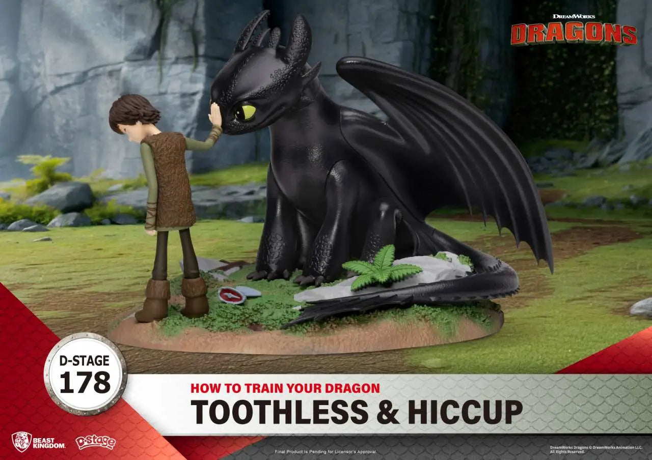 HOW TO TRAIN YOUR DRAGON TOOTHLESS & HICCUP BEAST KINGDOM