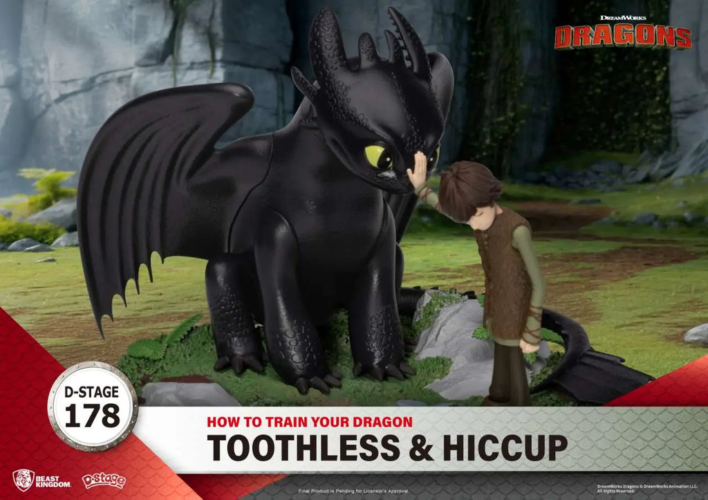 HOW TO TRAIN YOUR DRAGON TOOTHLESS & HICCUP BEAST KINGDOM