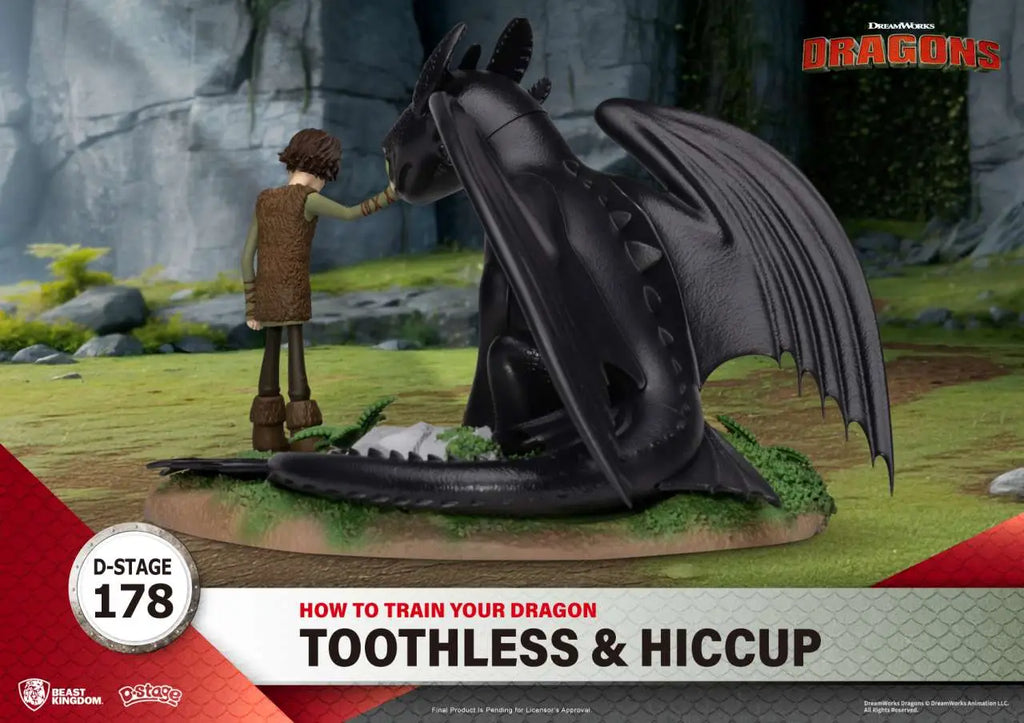 HOW TO TRAIN YOUR DRAGON TOOTHLESS & HICCUP BEAST KINGDOM