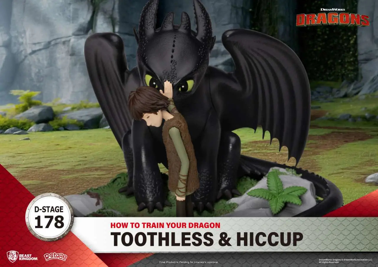 HOW TO TRAIN YOUR DRAGON TOOTHLESS & HICCUP BEAST KINGDOM