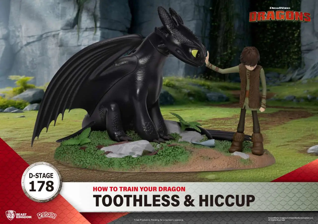 HOW TO TRAIN YOUR DRAGON TOOTHLESS & HICCUP BEAST KINGDOM