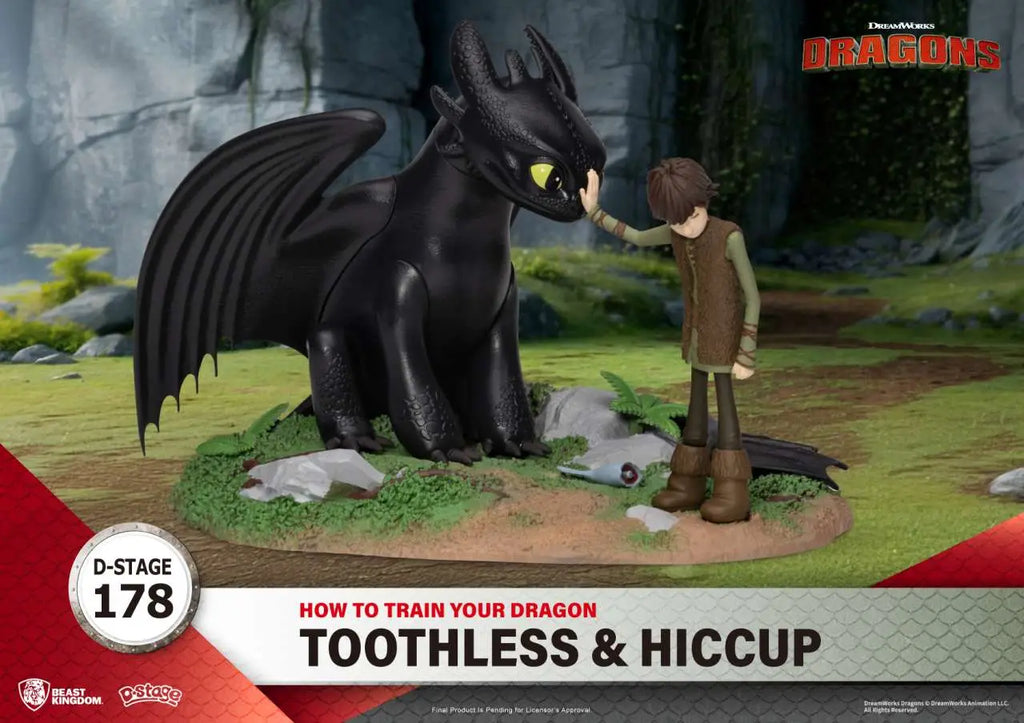 HOW TO TRAIN YOUR DRAGON TOOTHLESS & HICCUP BEAST KINGDOM