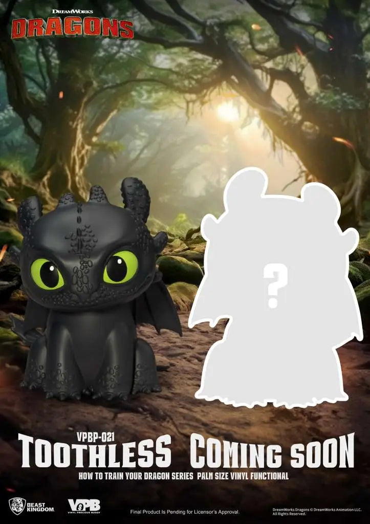 HOW TO TRAIN YOUR DRAGON TOOTHLESS SERIES PALM SIZE VINYL BANK BEAST KINGDOM
