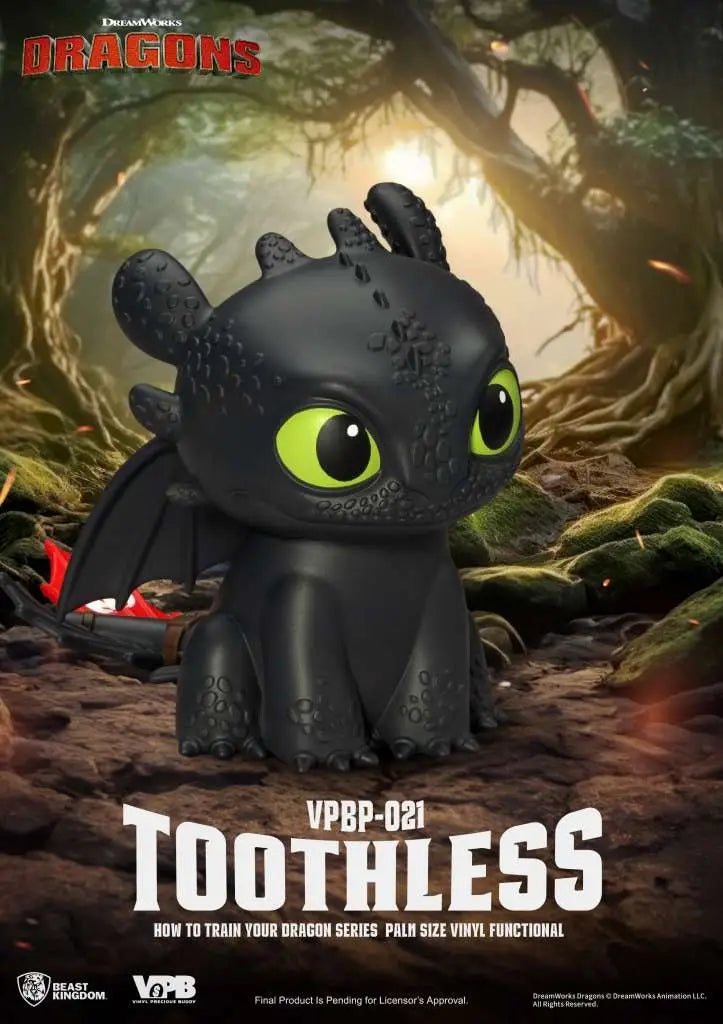 HOW TO TRAIN YOUR DRAGON TOOTHLESS SERIES PALM SIZE VINYL BANK BEAST KINGDOM