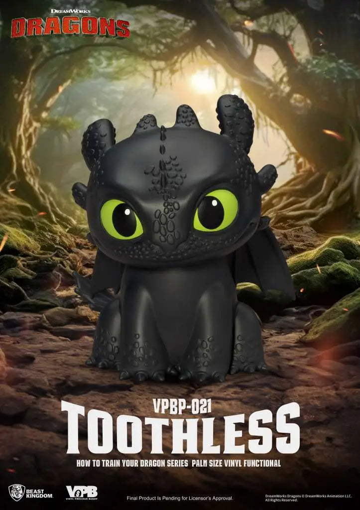 HOW TO TRAIN YOUR DRAGON TOOTHLESS SERIES PALM SIZE VINYL BANK BEAST KINGDOM