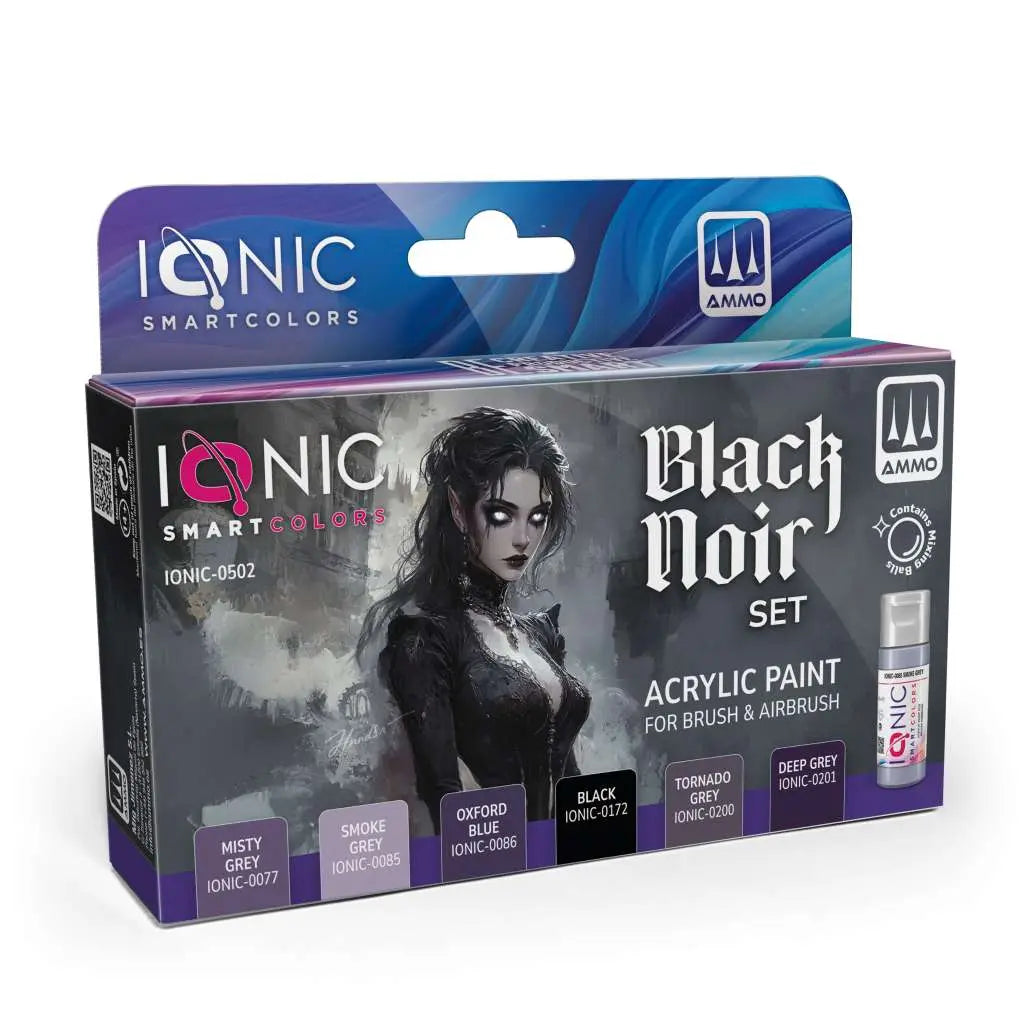 IONIC BLACK NOIR PAINT SET AMMO BY MIG JIMENEZ