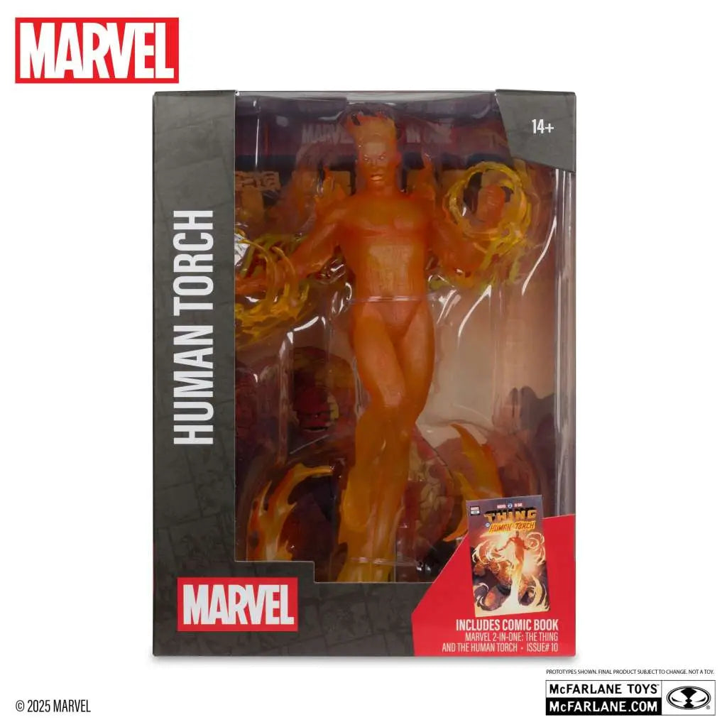 MARVEL COLLECTION W6 1:6 HUMAN TORCH (MARVEL 2-IN-1 #10) FIGURE McFARLANE TOYS 2025