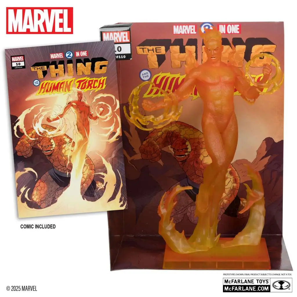 MARVEL COLLECTION W6 1:6 HUMAN TORCH (MARVEL 2-IN-1 #10) FIGURE McFARLANE TOYS 2025