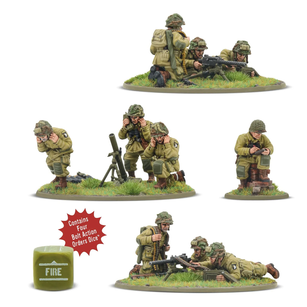 US AIRBORNE DDAY HEAVY WEAPON PLATOON WARLORD GAMES