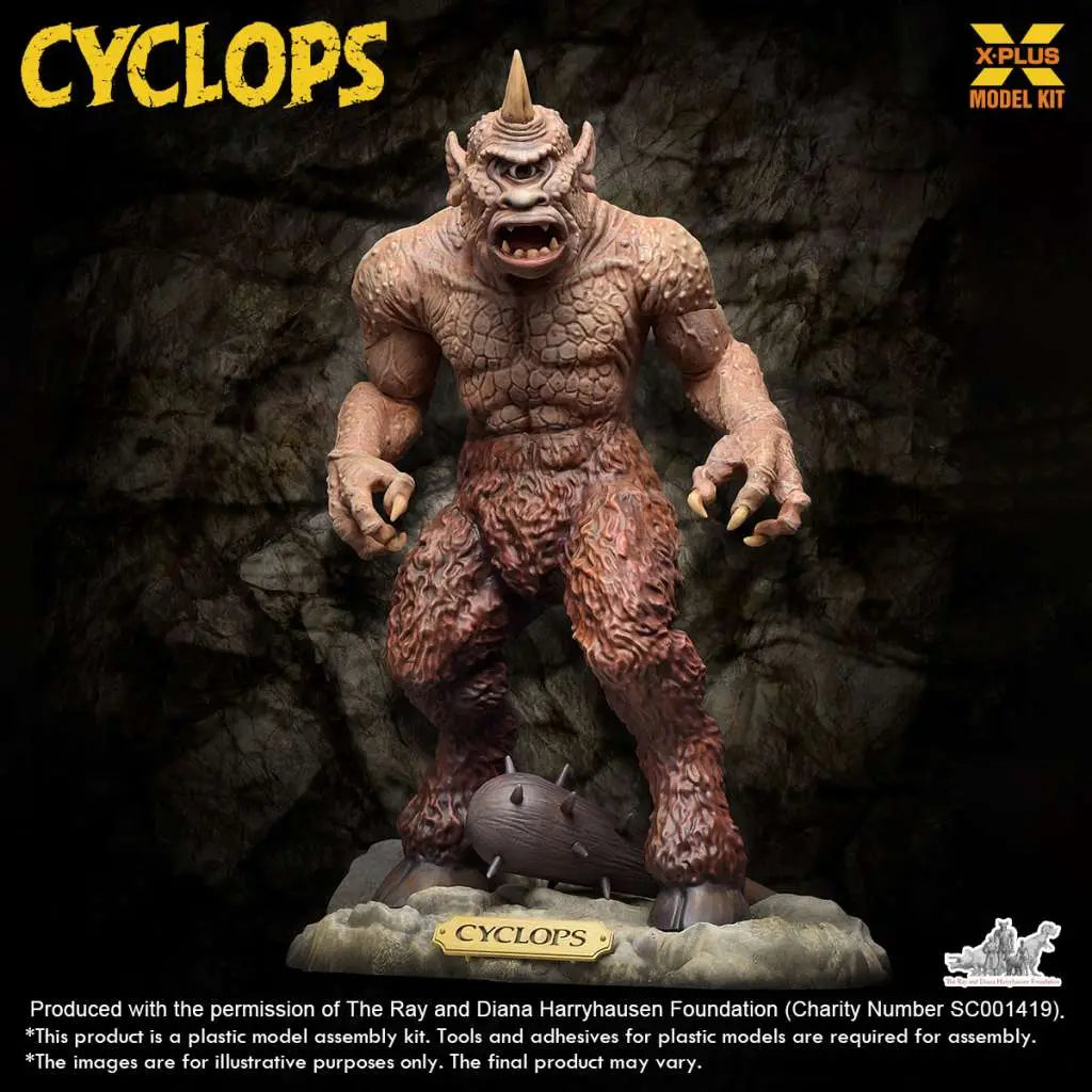 RAY HARRYHAUSEN CYCLOPS RENEWAL PACK 1/72 PLASTIC MODEL KIT X-PLUS