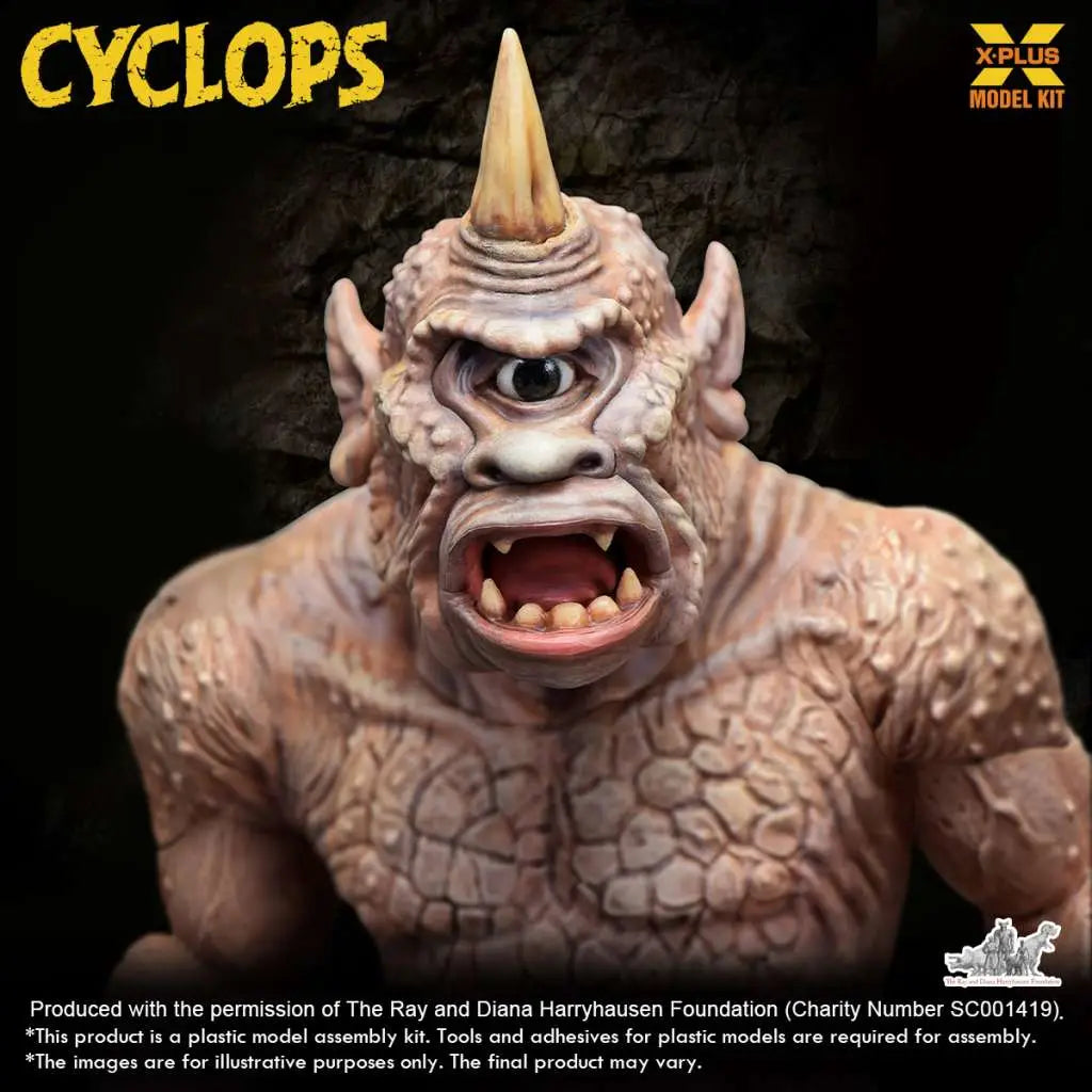 RAY HARRYHAUSEN CYCLOPS RENEWAL PACK 1/72 PLASTIC MODEL KIT X-PLUS