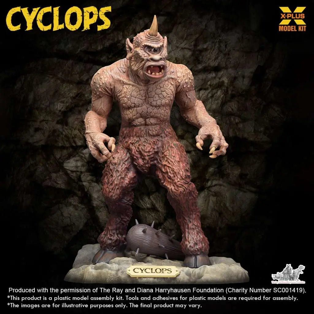 RAY HARRYHAUSEN CYCLOPS RENEWAL PACK 1/72 PLASTIC MODEL KIT X-PLUS
