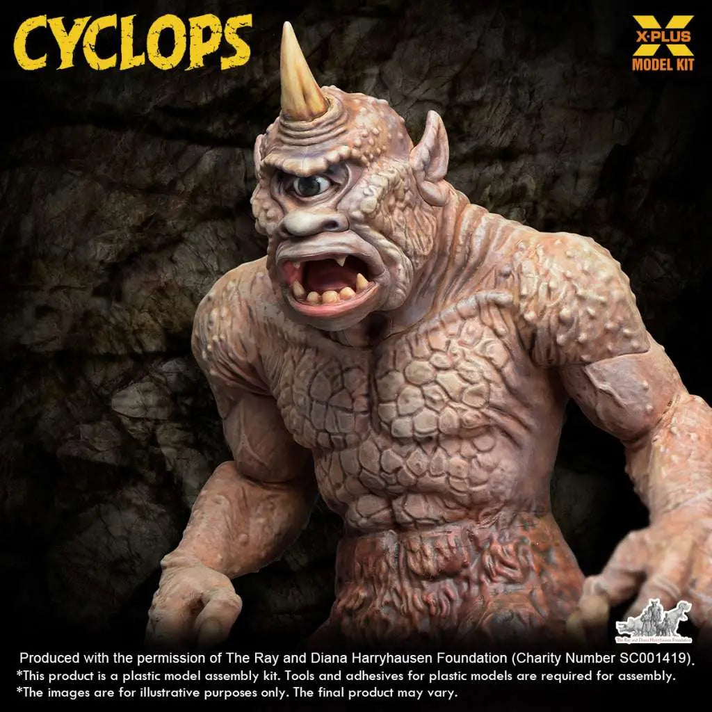 RAY HARRYHAUSEN CYCLOPS RENEWAL PACK 1/72 PLASTIC MODEL KIT X-PLUS