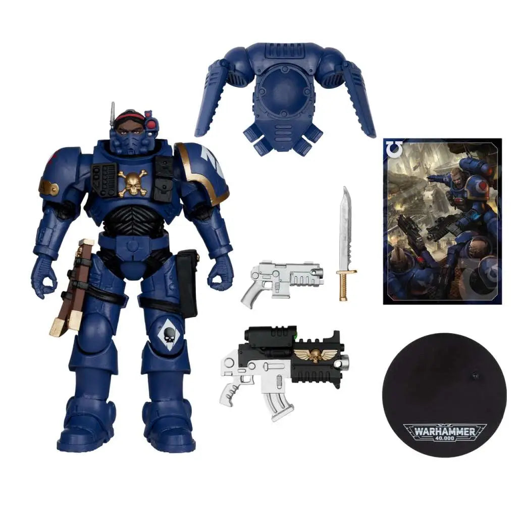 WARHAMMER 40000 WAVE 11 LIEUTENANT IN PHOBOS ARMOR SPACE MARINE AF McFARLANE TOYS 2025