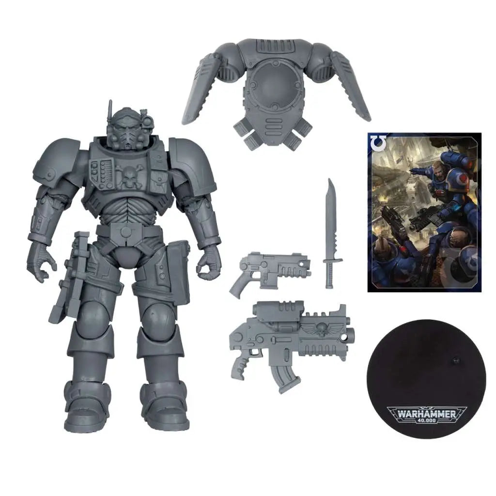 WARHAMMER 40000 WAVE 11 LIEUTENANT IN PHOBOS ARMOR SPACE MARINE UNPAINTED AF McFARLANE TOYS 2025