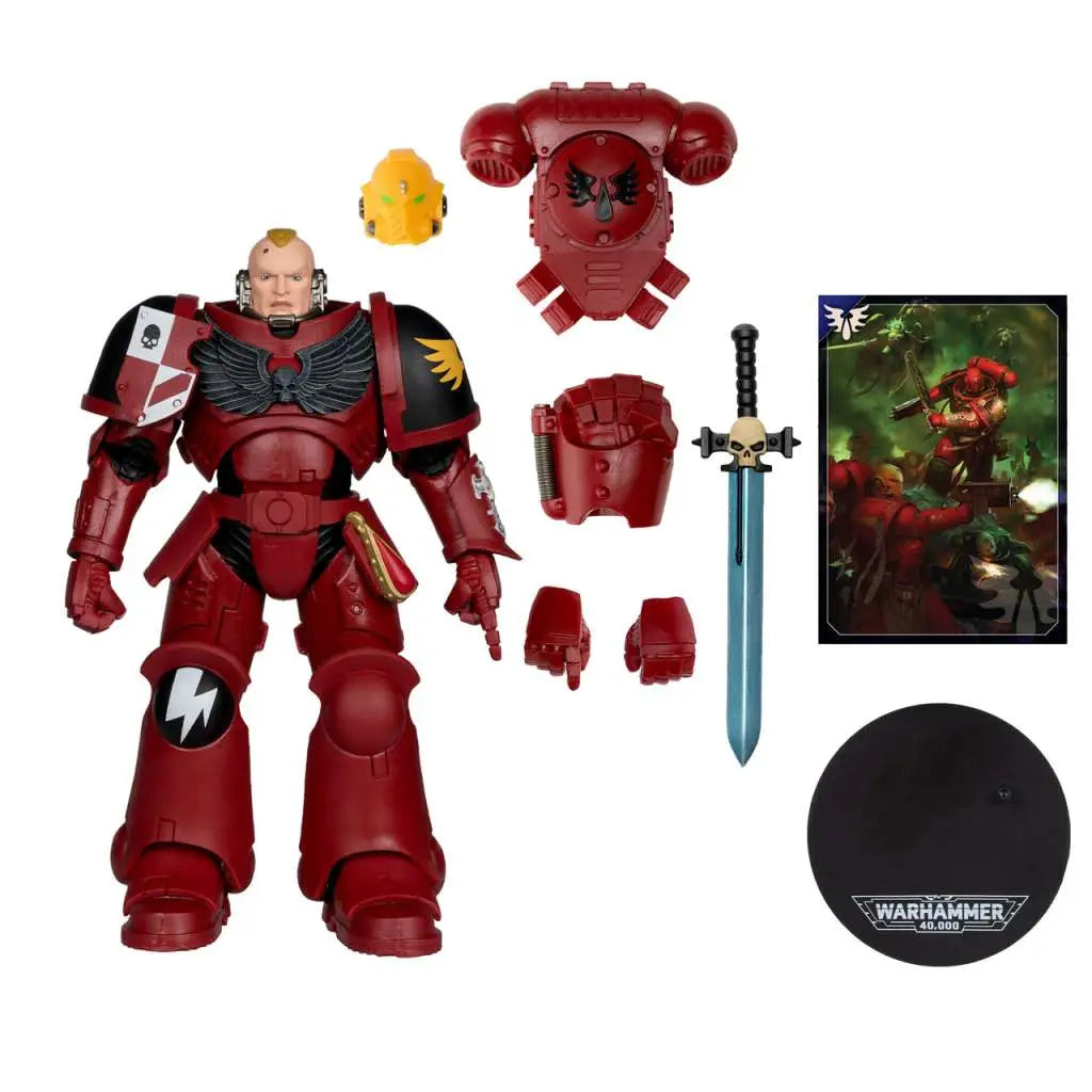 WARHAMMER 40000 WAVE 11 ASSAULT INTERCESSOR SERGEANT BLOOD ANGEL AF McFARLANE TOYS 2025