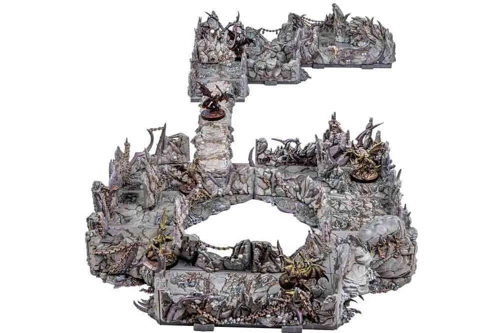 DUNGEONS & LASERS DEMONIC CAVES PRISMACAST PRE PAINTED TERRAINS ARCHON GAMES