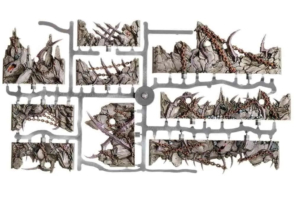 DUNGEONS & LASERS DEMONIC CAVES PRISMACAST PRE PAINTED TERRAINS ARCHON GAMES