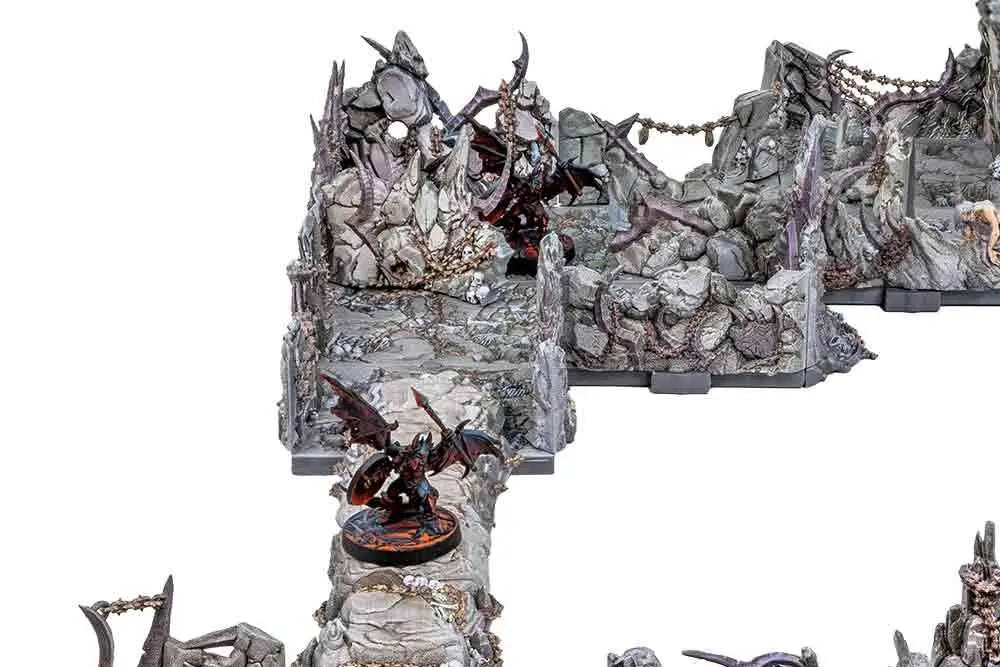 DUNGEONS & LASERS DEMONIC CAVES PRISMACAST PRE PAINTED TERRAINS ARCHON GAMES