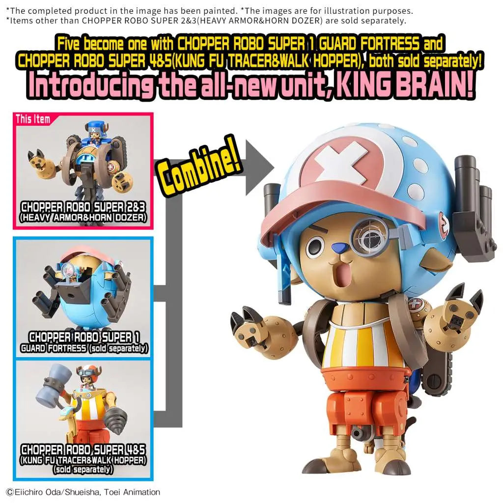 CHOPPER ROBO SUPER 2&3 HEAVY ARMOR & HORN DOZER Bandai