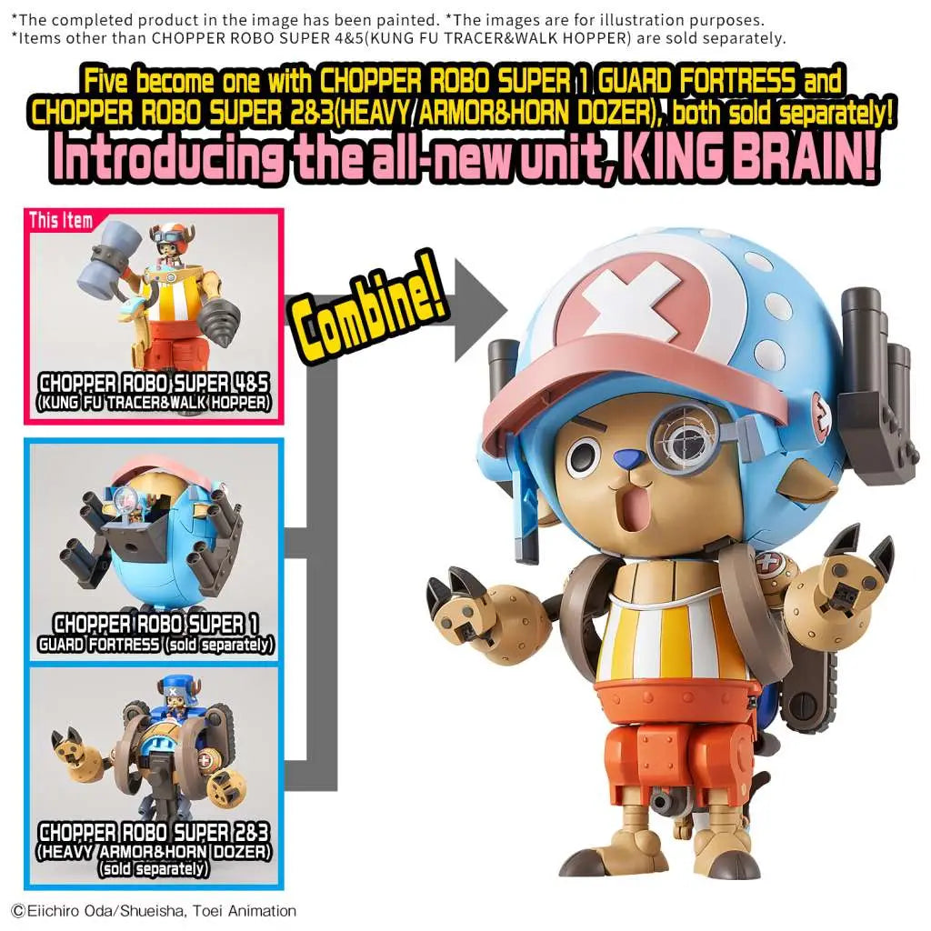 CHOPPER ROBO SUPER 4&5 KUNG FU TRACER &WALK HOPPER Bandai