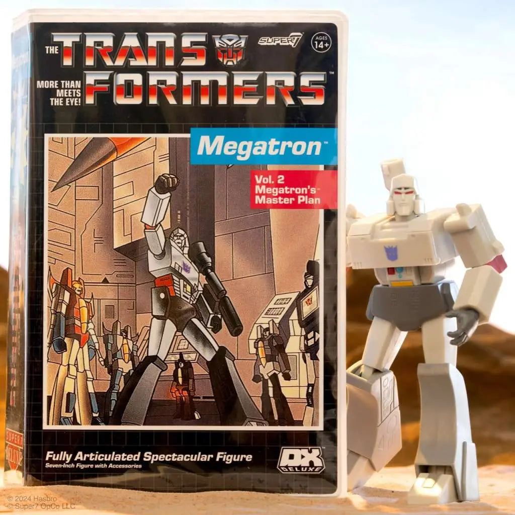 TRANSFORMERS DELUXE MEGATRON VHS FIGURE SUPER 7