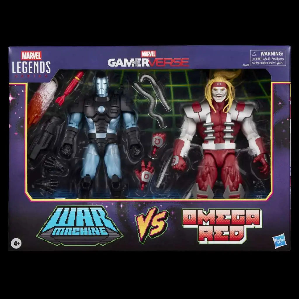 MARVEL LEGENDS GAMERVERSE WAR MACHINE VS OMEGA RED ACTION FIGURES HASBRO