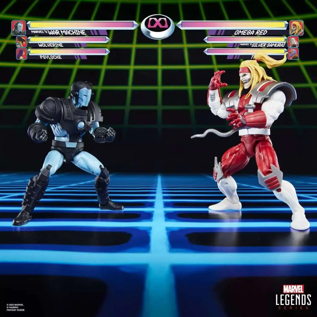 MARVEL LEGENDS GAMERVERSE WAR MACHINE VS OMEGA RED ACTION FIGURES HASBRO