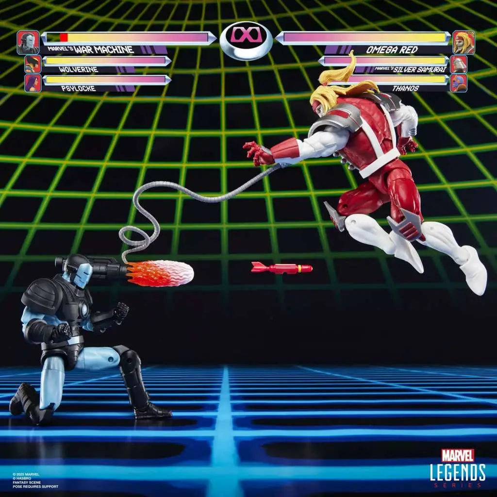 MARVEL LEGENDS GAMERVERSE WAR MACHINE VS OMEGA RED ACTION FIGURES HASBRO