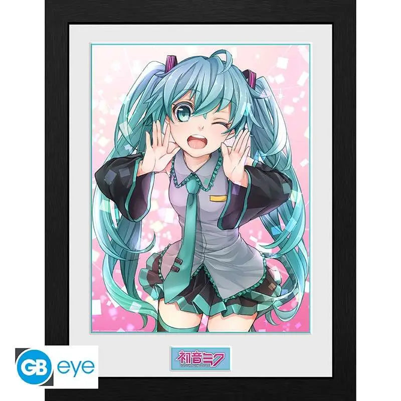 HATSUNE MIKU WINK FRAMED PRINT Abystyle Studio