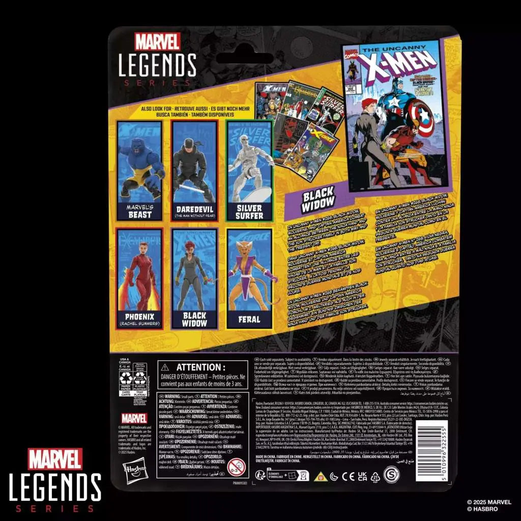 MARVEL LEGENDS MINI COMICS BLACK WIDOW ACTION FIGURE HASBRO