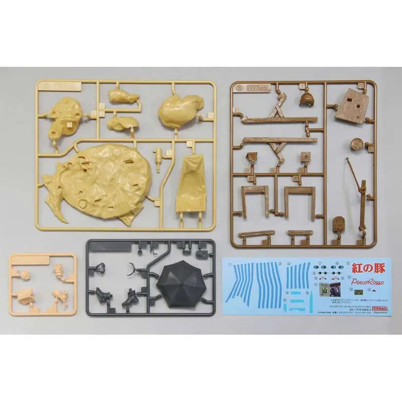 PORCO ROSSO PORCO IN HIS HIDEOUT 1/48 TO PAINT MODEL KIT STUDIO GHIBLI